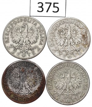 II RP, Set of 2 Gold 1932-33 Head of a Woman
