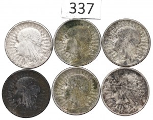 II RP, Set of 2 Gold 1933-34 Head of a Woman