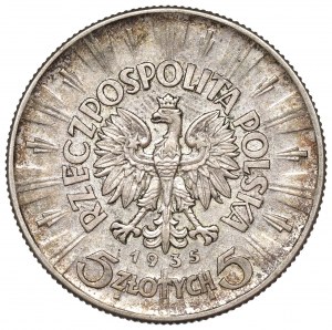 II Republic of Poland, 5 zloty 1935 Pilsudski