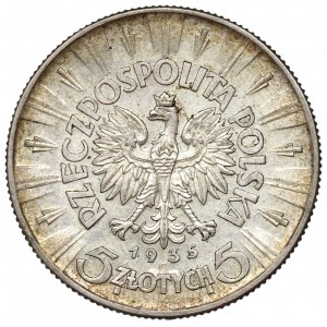 II Republic of Poland, 5 zloty 1935 Pilsudski