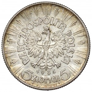II Republic of Poland, 5 zloty 1935 Pilsudski