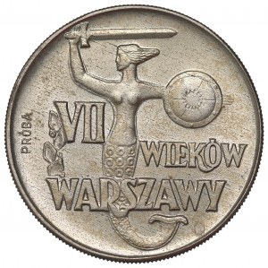 Peoples Republic of Poland, 10 zloty 1965 VII centuries of Warsaw - Specimen CuNi