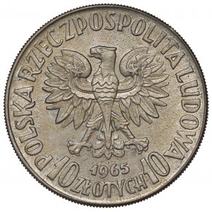 Peoples Republic of Poland, 10 zloty 1965 VII centuries of Warsaw - Specimen CuNi