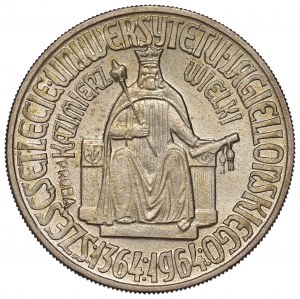 People's Republic of Poland, 10 zloty 1964 Casimir III the Great - intaglio inscription CuNi sample