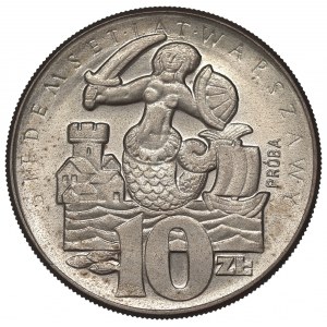 Peoples Republic of Poland, 10 zloty 1965 VII centuries of Warsaw - Specimen CuNi