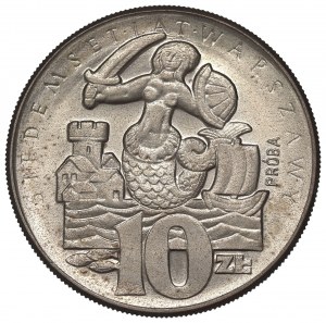 Peoples Republic of Poland, 10 zloty 1965 VII centuries of Warsaw - Specimen CuNi
