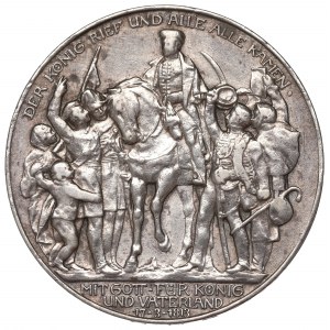 Germany, Preussen, 3 mark 1913 - 100 years of the victory over Napoleon