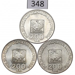 PRL, Zestaw 200 złotych 1974 Mapa