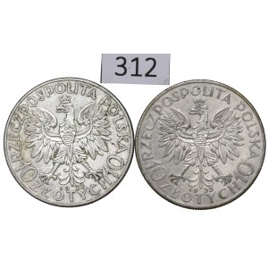 II RP, Zestaw 10 złotych 1932-33 Głowa kobiety