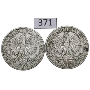 II RP, Zestaw 10 złotych 1932 Głowa kobiety