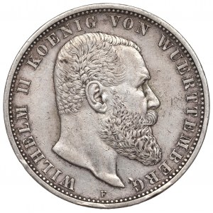 Germany, Wirtemberg, 5 mark 1908