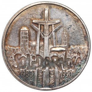 Third Republic, 100,000 zloty 1990 Solidarity Type A