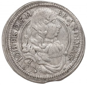Germany, Brandenburg-Ansbach, Johann Friedrich, 1/6 thaler 1677