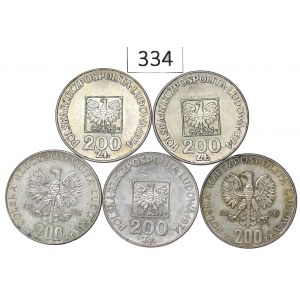 People's Republic of Poland, Set of 200 Gold 1974-76
