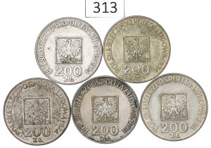 People's Republic of Poland, Set of 200 Gold 1974 Map