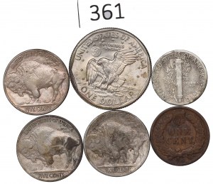 USA, Lot of minor coins