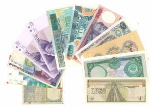 Lot of world banknotes