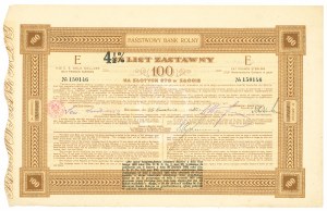 Pledge letter 4.5% for 100 gold zlotys