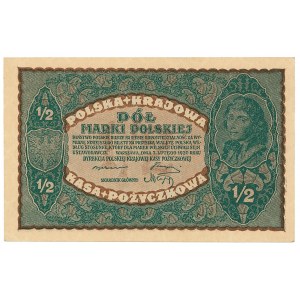 II RP, 1/2 Polish mark 1920
