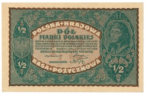 II RP, 1/2 Polish mark 1920