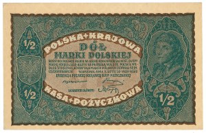 II RP, 1/2 Polish mark 1920