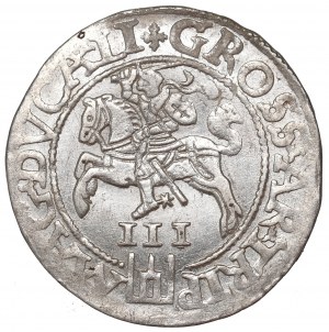 Sigismund II Augustus, 3 groschen 1562, Vilnius - L/LI