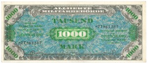 Germany, Allied occupation money, 1000 marks 1944