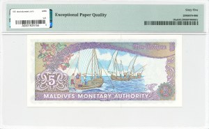 Maldives, 5 Rufi 1983 - PMG 65 EPQ