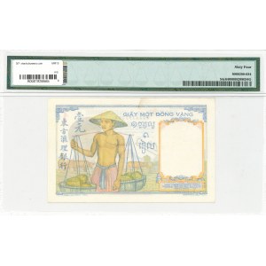 French Indochina, 1 Piastre 1946 - PMG 64