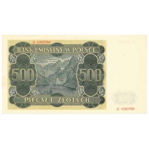GG, 500 złotych 1940 B