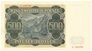 GG, 500 gold 1940 B