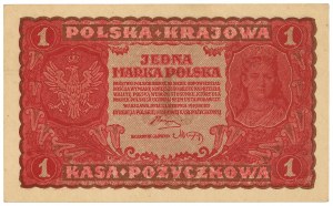 II RP, 1 Polish mark 1919 I Serja JG
