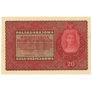 II RP, 20 marek polskich 1919 II Serja DY