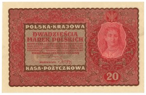 II RP, 20 Polish marks 1919 II Series DY