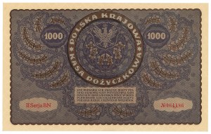 II RP, 1000 Polish marks 1919 II Series BN.