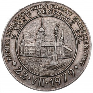 People's Republic of Poland, Royal Castle in Warsaw medal 1979 silver