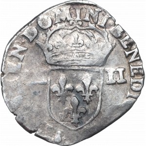France/Poland, Henri III, 1/4 ecu 1585, Saint Lo