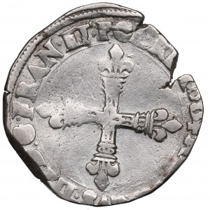 France/Poland, Henri III, 1/4 ecu 1588, Nantes