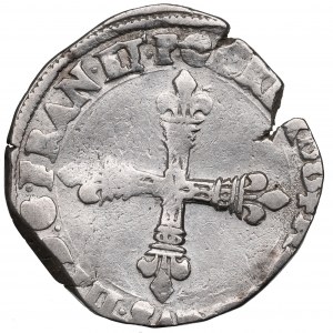 France/Poland, Henri III, 1/4 ecu 1588, Nantes