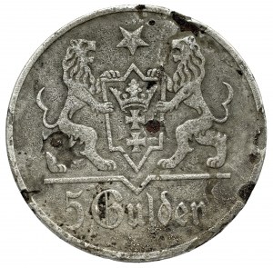 Free City of Danzig, 5 gulden 1923