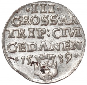 Sigismund I the Old, 3 groschen 1539, Danzig