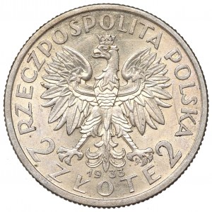 II Republic of Poland, 2 zloty 1933 Polonia