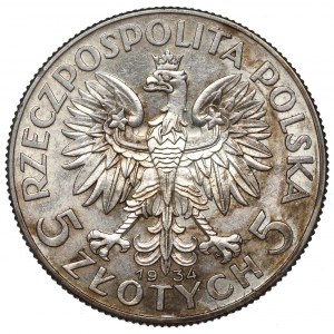 II Republic of Poland, 5 zloty 1934 Polonia