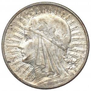 II Republic of Poland, 10 zlotych 1932, Women's Head, London