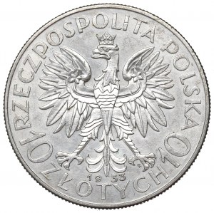 II Republic of Poland, 10 zloty 1933 Polonia