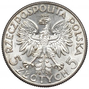 II Republic of Poland, 5 zloty 1933 Polonia