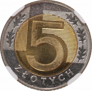 III RP, 5 gold 1996 - NGC MS63