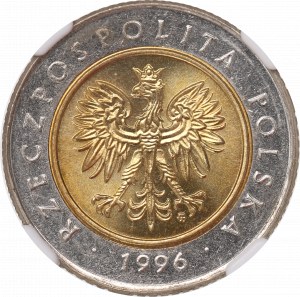III RP, 5 gold 1996 - NGC MS63