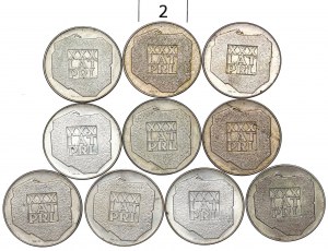 People's Republic of Poland, Set of 200 Gold 1974 Map