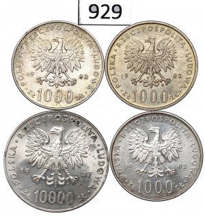 People's Republic of Poland, Set of 1,000-10,000 zloty 1982-87